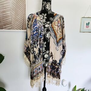 Umgee Multicolor Bohemian Cardigan
